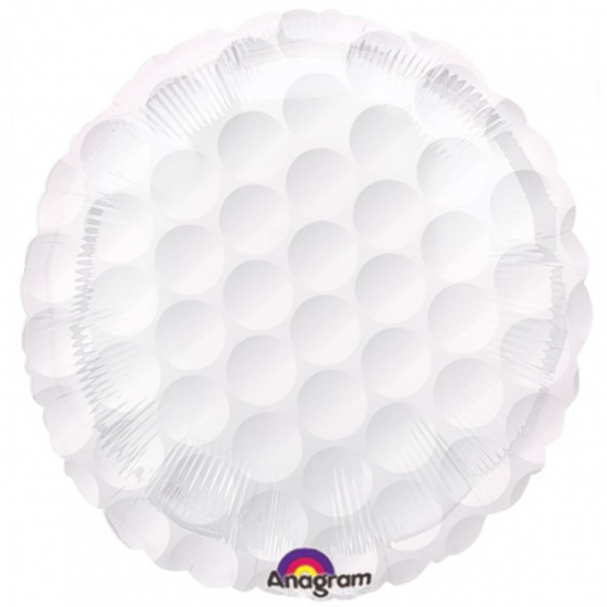 Ballon Alu Forme Balle de Golf 45cm (18")