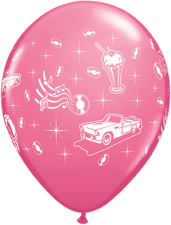 Ballon Qualatex   Pearl Pink  impression Papillons Bapt&ecirc;me 11 (28cm) &agrave; L&#039;unit&eacute;