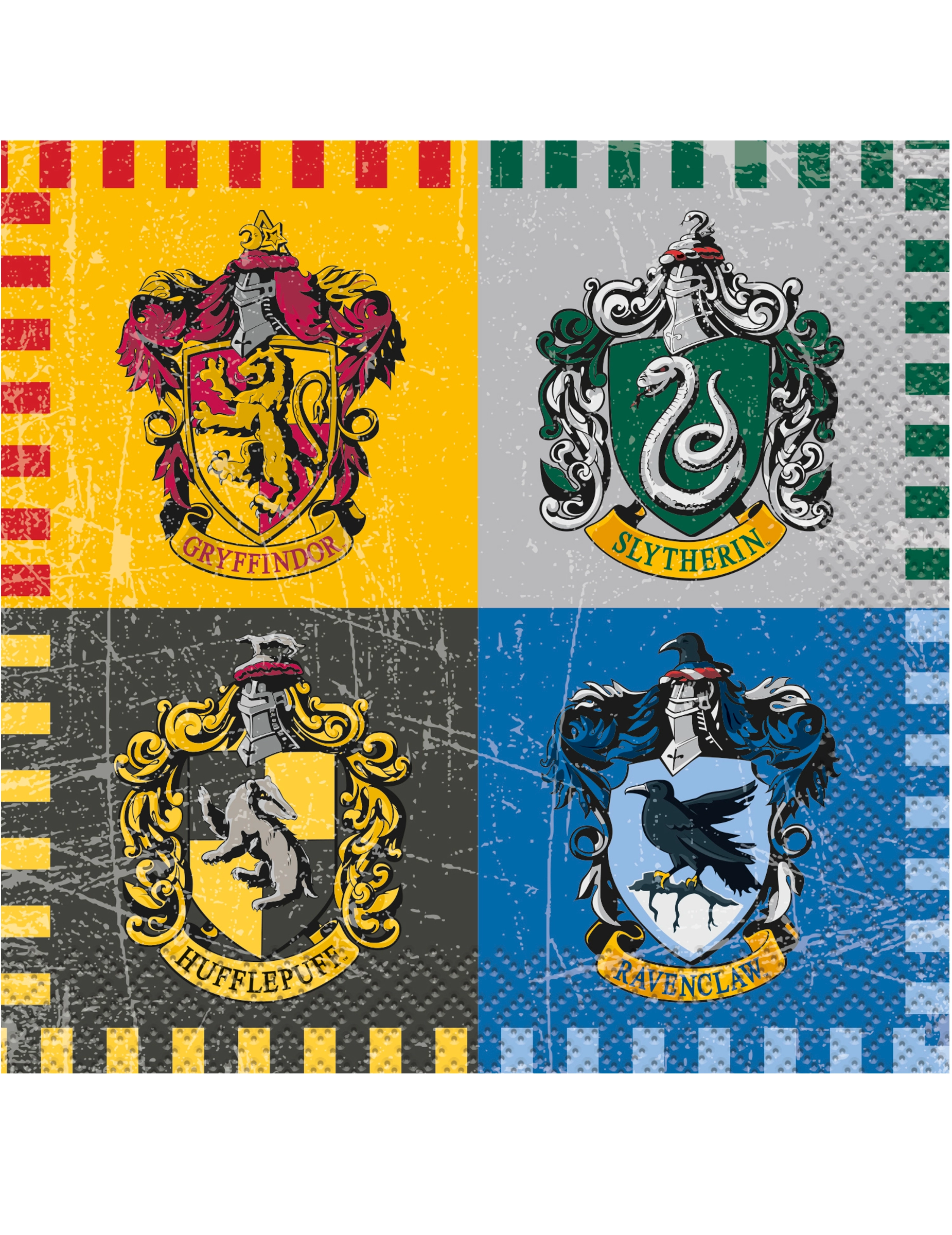16 Serviettes en papier Harry Potter &amp;#x00002122; 25x 25 cm