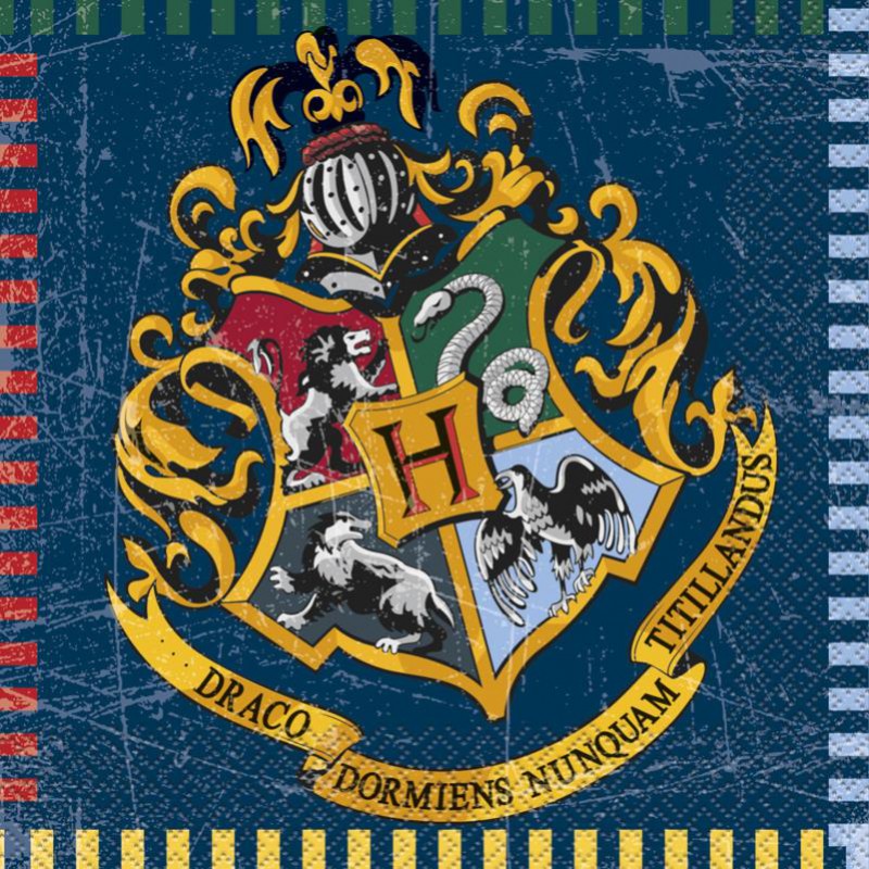 16 Serviettes en papier Harry Potter &#x00002122; 33 x 33 cm