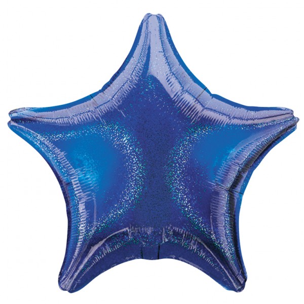 Ballon Alu Etoile Scintillante Bleu  Dazzler Anagram 50cm (20")