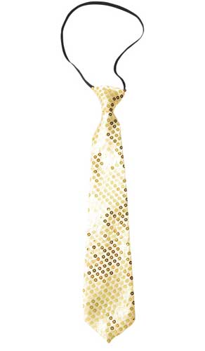 Cravate Or avec élastique