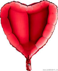 Ballon Alu Coeur Rouge Grabo 18&#039;&#039; 46cm