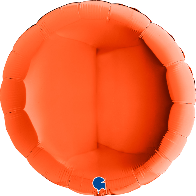 Ballon Alu Rond 36  90 cm  Orange