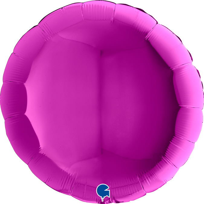 Ballon Alu Rond 36 90 cm Violet