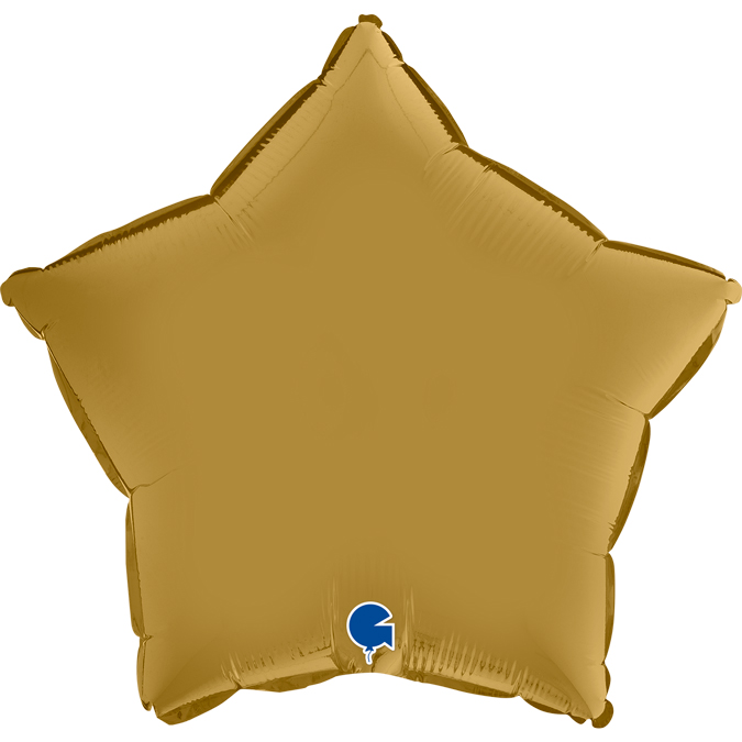 Ballon Alu etoile 18&#039;&#039; 45 cm Satin Gold
