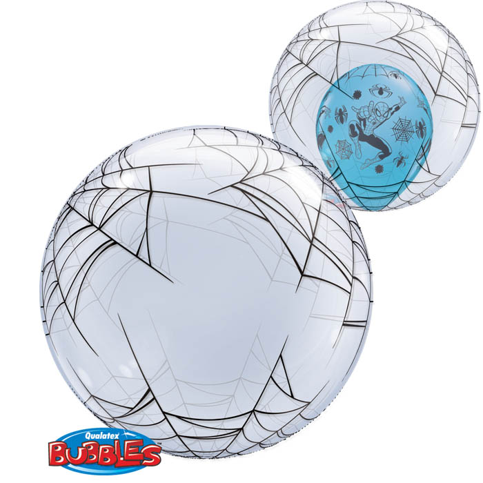 Ballon Bubble Qualatex toile d&#039;araign&eacute;e 61 cm 24