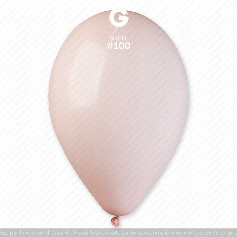Ballon GEMAR 12'' 30 cm Shell (coquille) en poche de 50 ballons