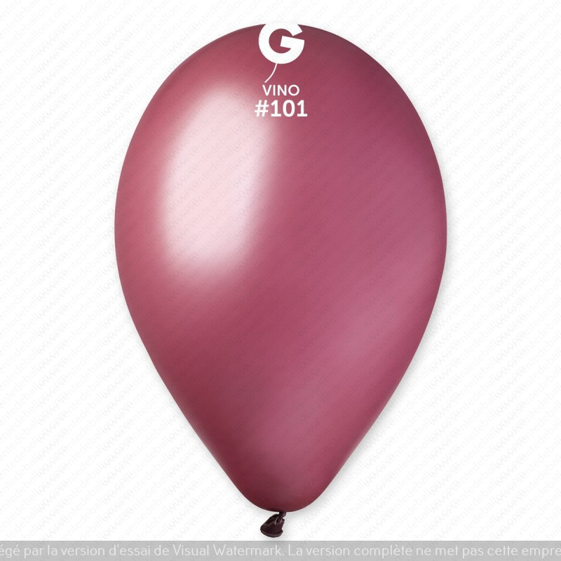 Ballon GEMAR 12'' 30 cm Vino en poche de 50 ballons