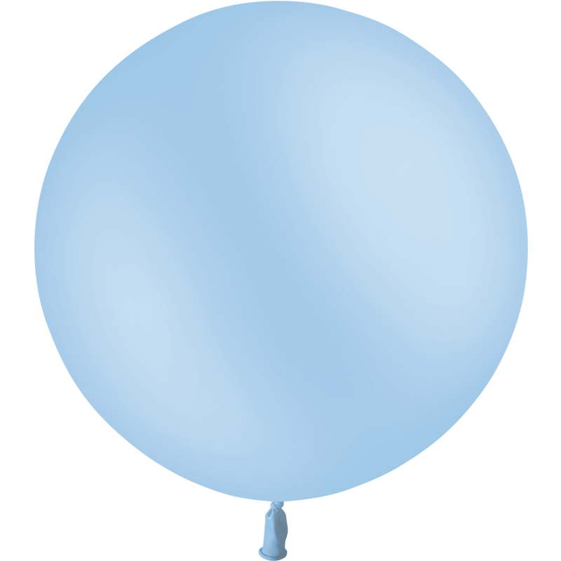 Ballon Latex Rond 90 cm 3&#039; Bleu Bebe Qualit&eacute; Professionnelle