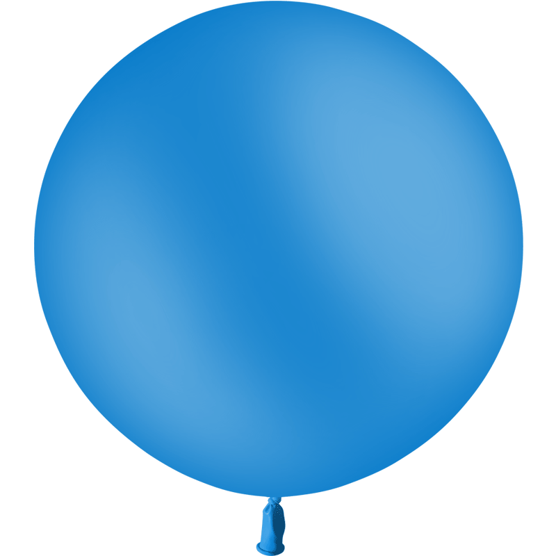 Ballon Latex Rond 90 cm 3' Bleu Roi Qualité Professionnelle