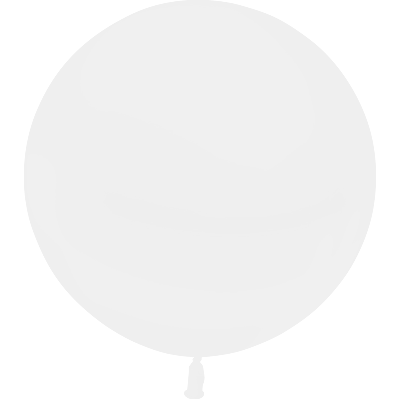 Ballon Latex Rond 90 cm 3&#039;  Cristal  Transparent   Qualit&eacute; Professionnelle