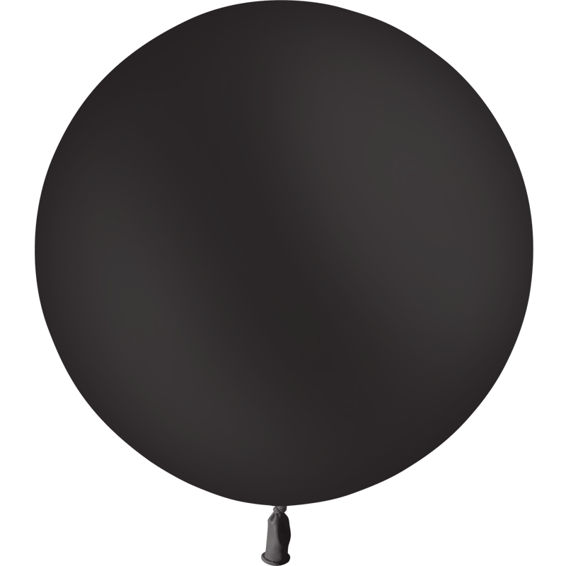 Ballon Latex Rond 90 cm 3&#039; Noir (Black) Qualit&eacute; Professionnelle