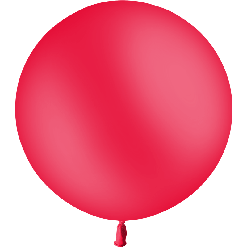 Ballon Latex Rond 90 cm 3' Rouge Qualité Professionnelle