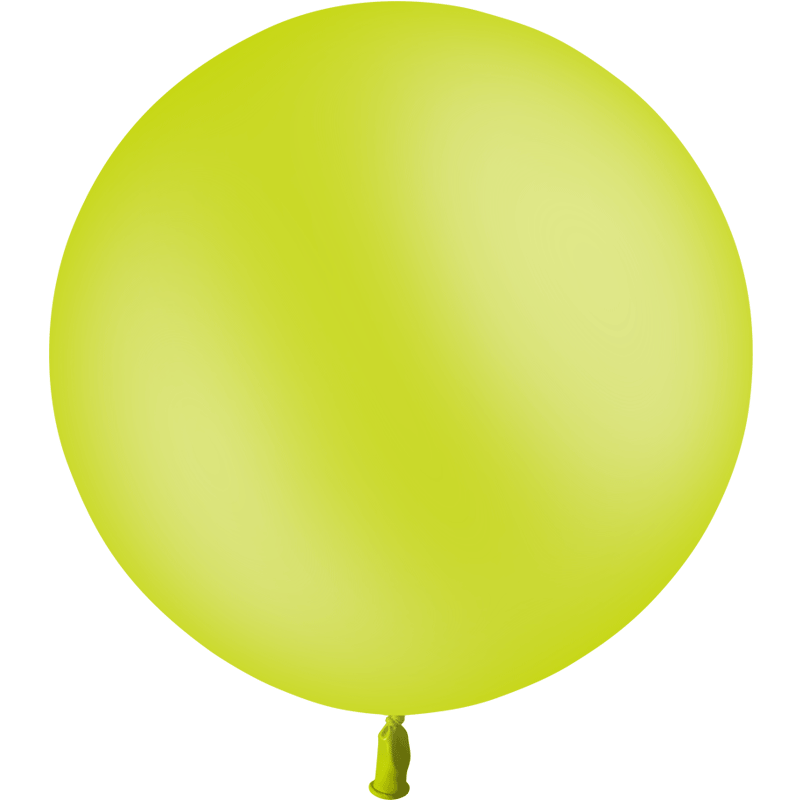 Ballon Latex Rond 90 cm 3&#039; Vert Anis Qualit&eacute; Professionnelle