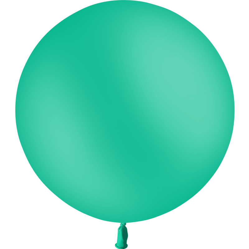 Ballon Latex Rond 90 cm 3&#039; Vert Menthe Qualit&eacute; Professionnelle