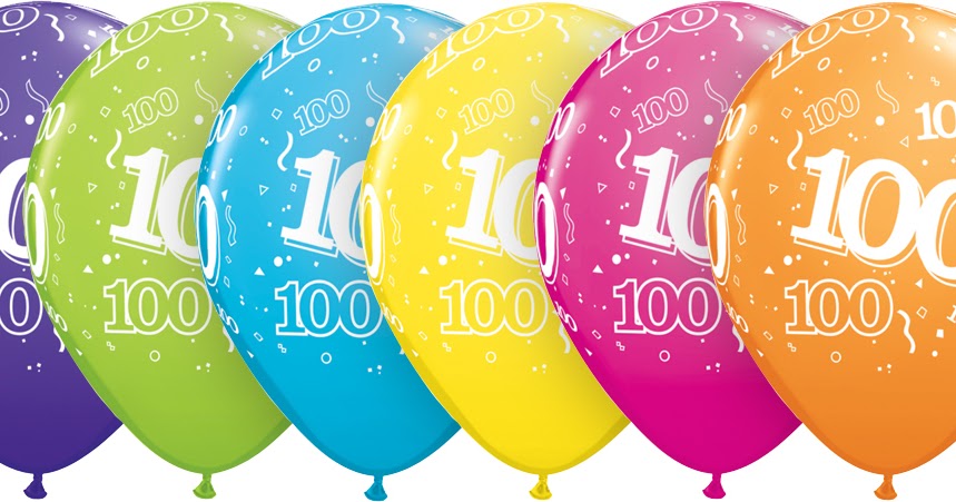 Ballon Qualatex 11 28cm par 25 ballons  chiffre 100 assortis festif