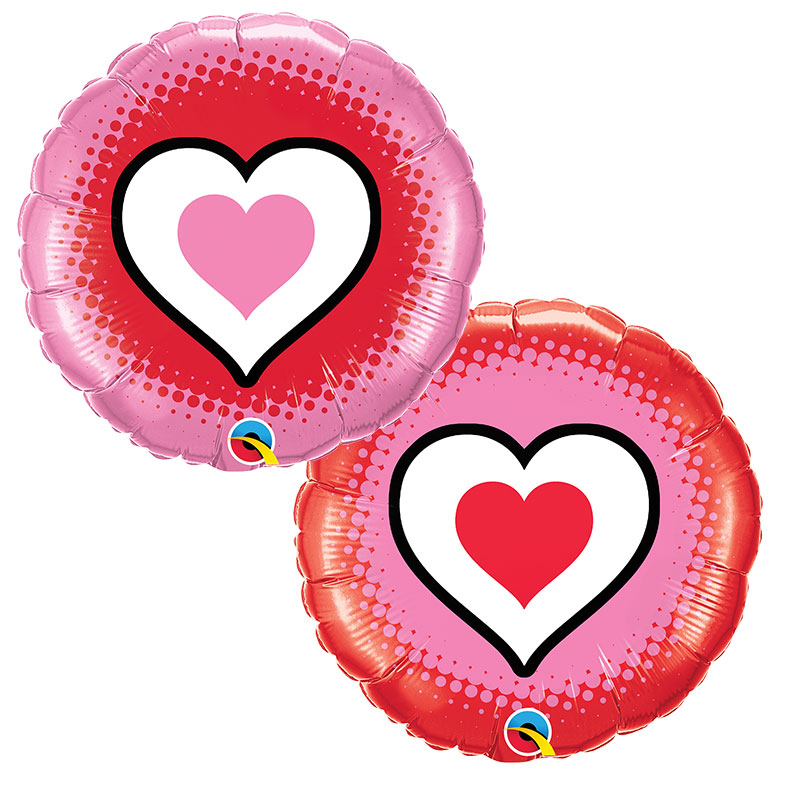 Ballon alu Coeur 18  (46 cm )  LOVE  Only Hearts