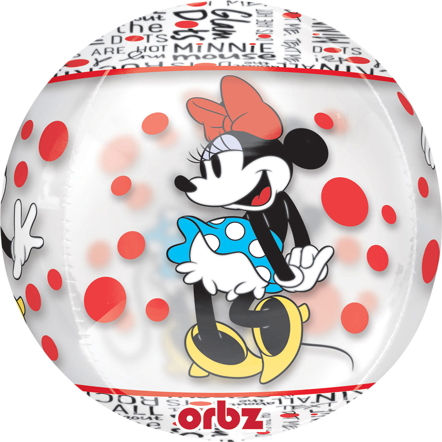 Ballon alu Orbz  Mickey 1er Anniversaire 38 cm X 40 cmBallon alu Orbz  Minnie 1er Anniversaire 38 cm X 40 cm