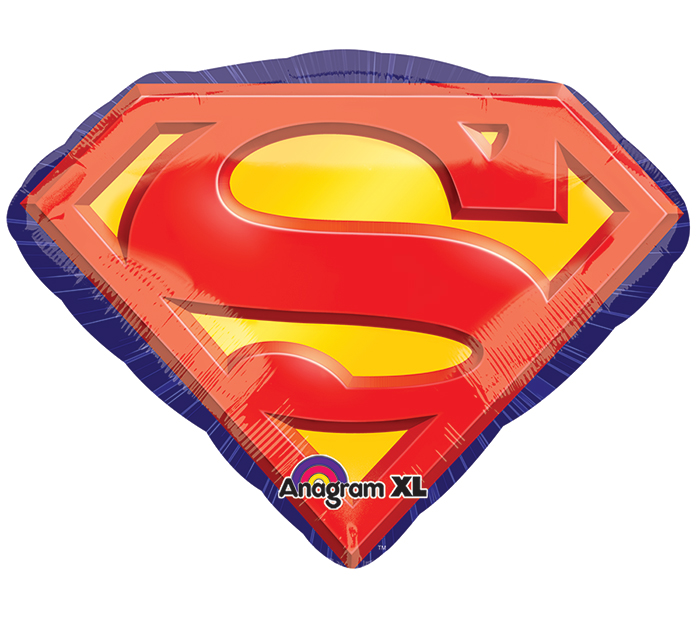 Ballon forme de Logo Superman 66 cm X 50 cm