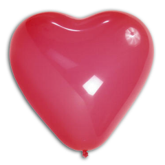 Ballons BWS pour modeling et sculpture Rouge en COEUR  40 cm (17") poche de 25