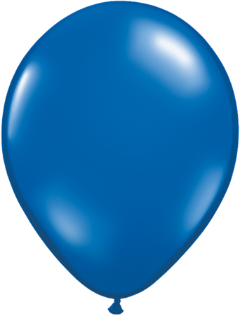 Ballons Latex rond Qualatex Bleu Saphir  5" (12cm)