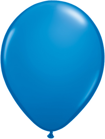 Ballons Qualatex Bleu Foncé "Dark Blue 5" (12.5cm) poche de 100 Ballons