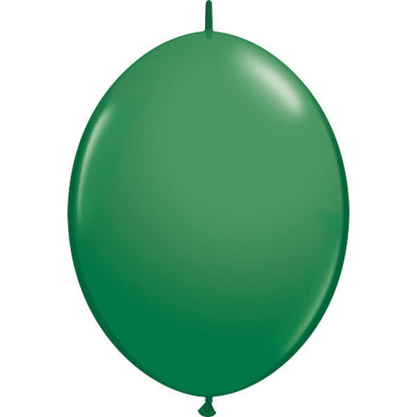 Ballons Qualatex Quicklink Vert  en poche de 50 Ballons 12 (30cm)Vert