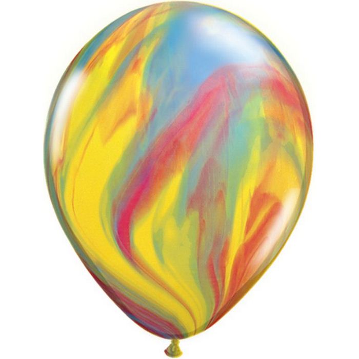 Ballons Qualatex Superagate Traditional 11"(28 cm) poche 25