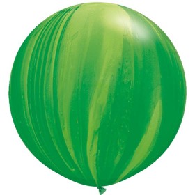 Ballons Qualatex Superagate Vert  3&#039;(90cm)