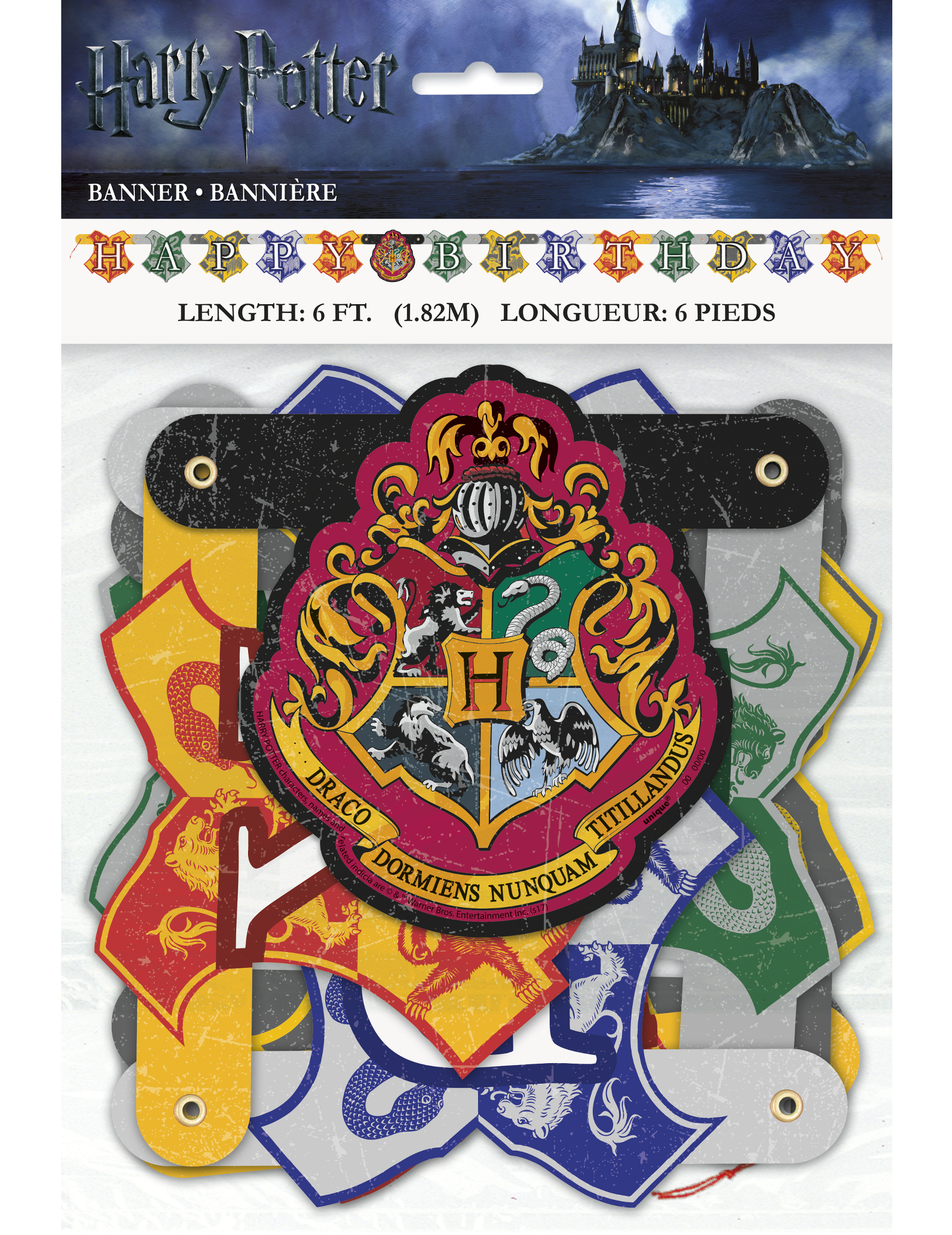 Banni&egrave;re happy birthday Harry Potter &amp;#x00002122; 182 cm
