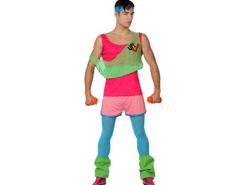 Costume Adulte de Gymnaste Homme Fluo Taille XL ATOSA 15693 : Le  spécialiste de la fete sous toutes ses formes et en toutes occasions