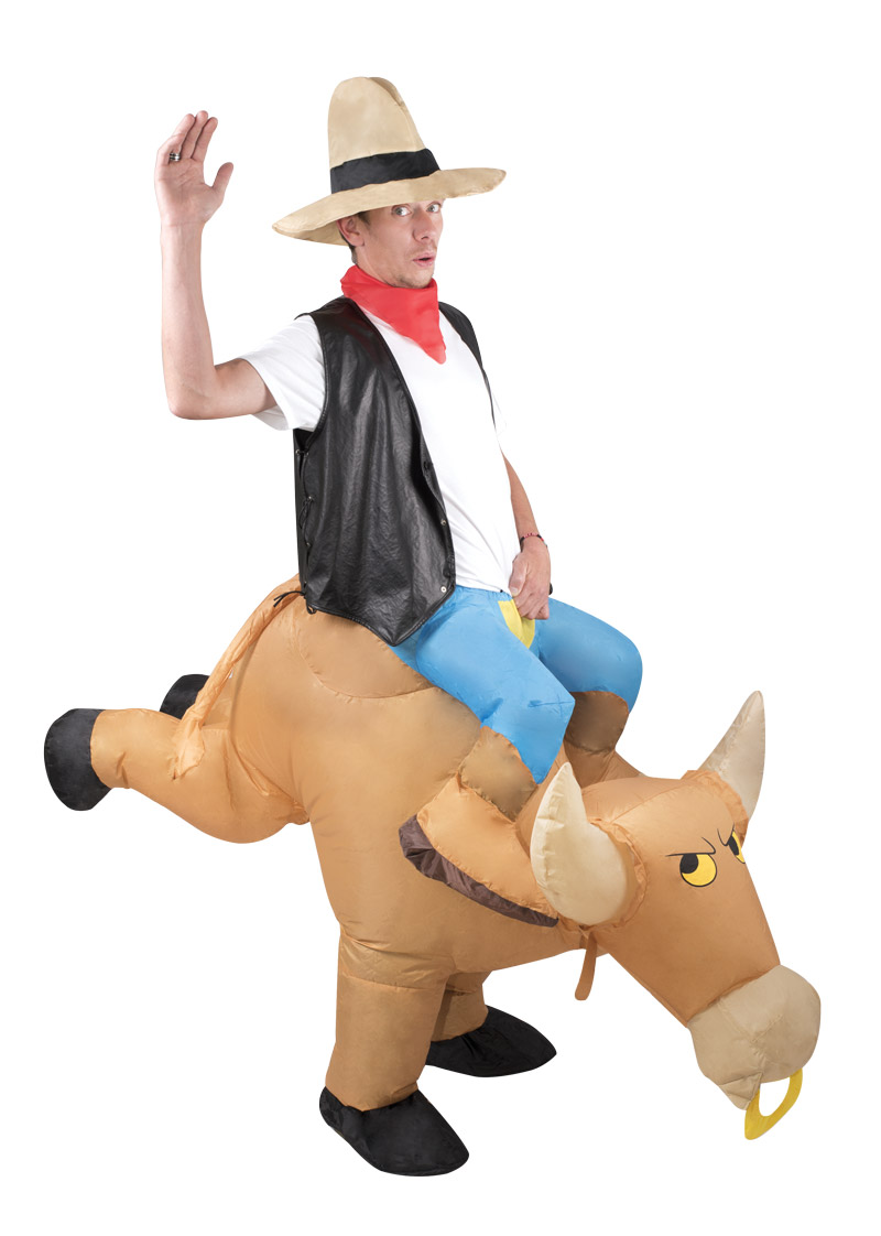 Costume adulte gonflable de taureau  taille unique