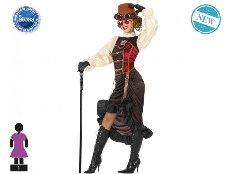 Costume Adulte Femme Steampunk Taille XL ML ou S/XS
