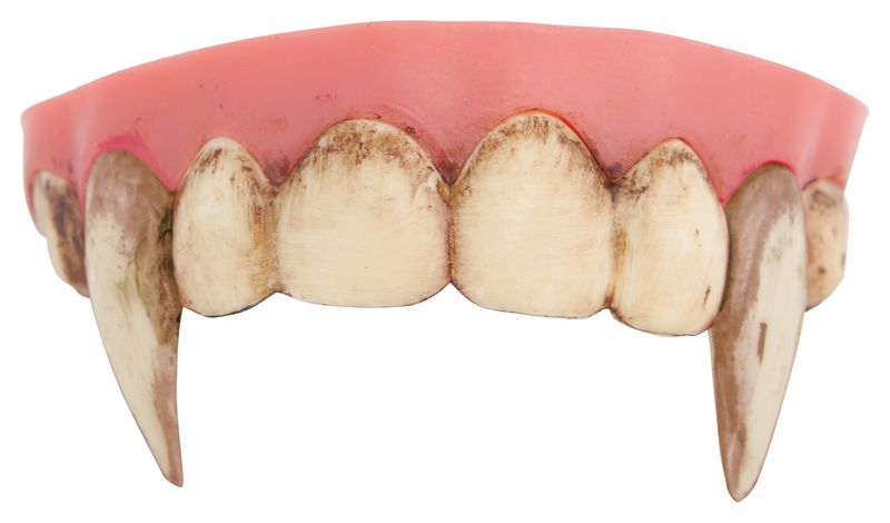 Dentier Rigide avec Pate  - vampire dents sales