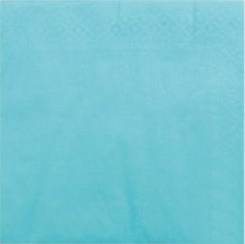 100 Serviettes 2 feuilles 30 X 39 cm Bleu ciel