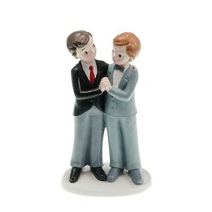 Figurines de Couple Mari&eacute;s Gay Homme