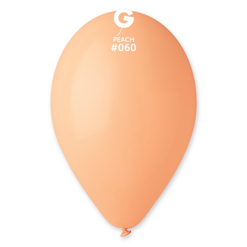 Ballon GEMAR 12&#039;&#039; 30 cm  P&ecirc;che (Macaron Pastel)  en poche de 50 ballons