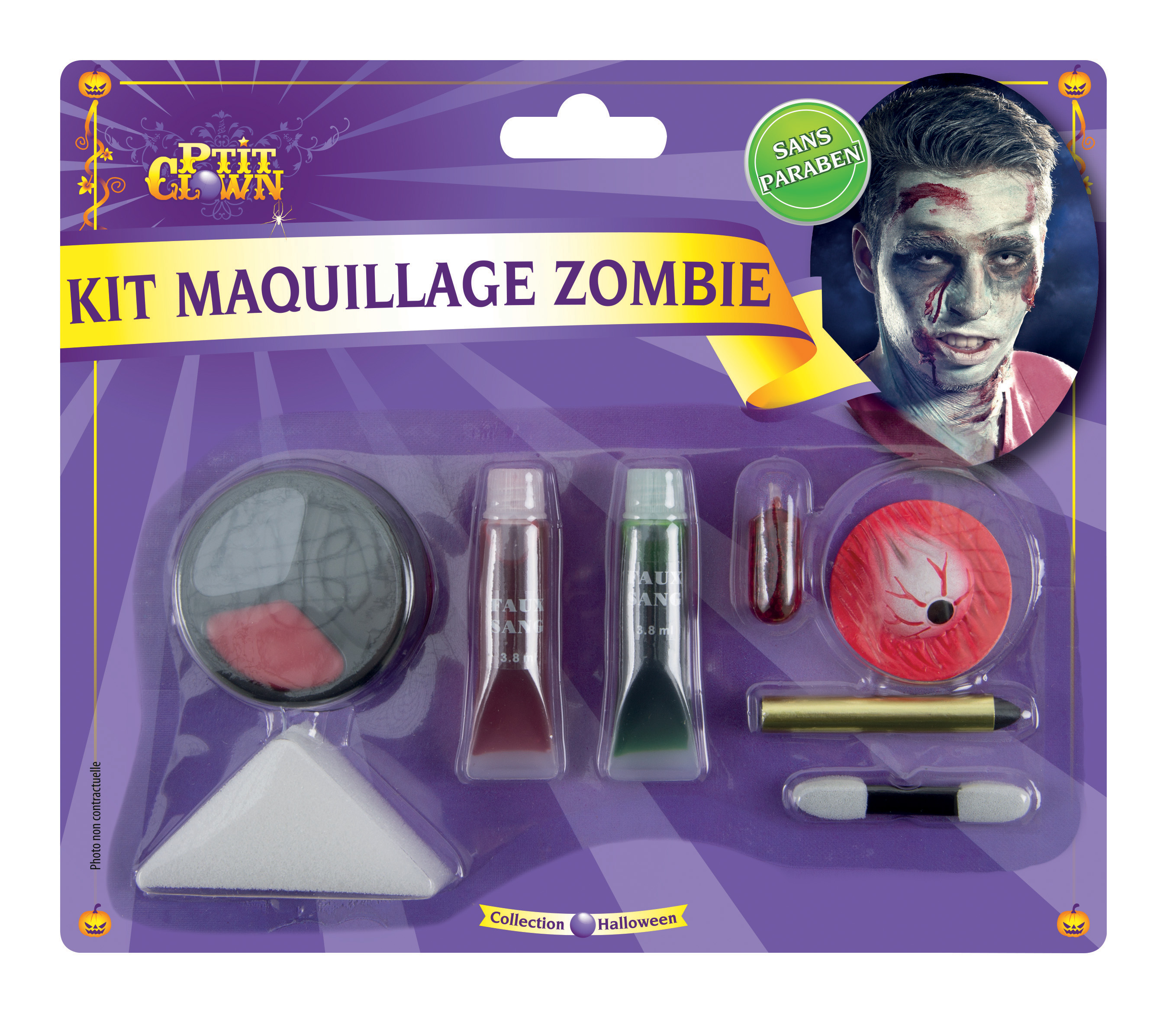 Kit de Maquillage Zombie Halloween
