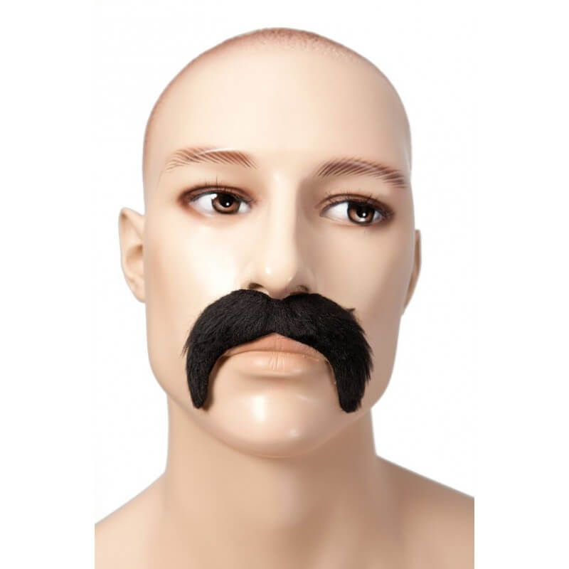 Moustache 1900 Noire autocollante