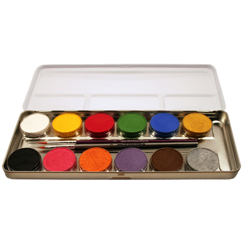 Palette 6 couleurs de maquillage artistique Eulenspiegel - Au son des  grillons