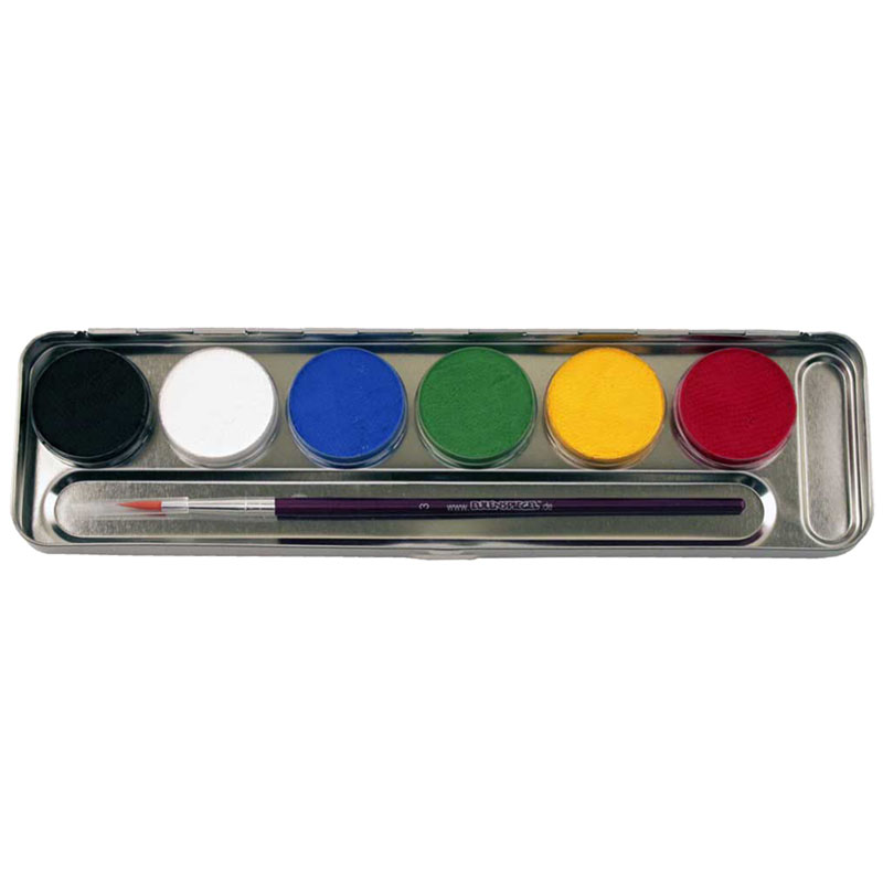Palette 6 couleurs de maquillage artistique Eulenspiegel - Au son des  grillons