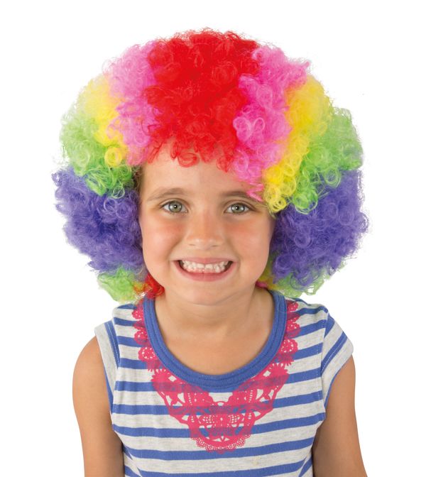 Perruque de Clown  Enfant  Multicolore