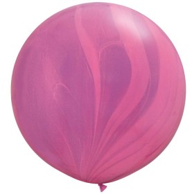 Ballons Qualatex Superagate Rose/Violet  3&#039;(90cm)