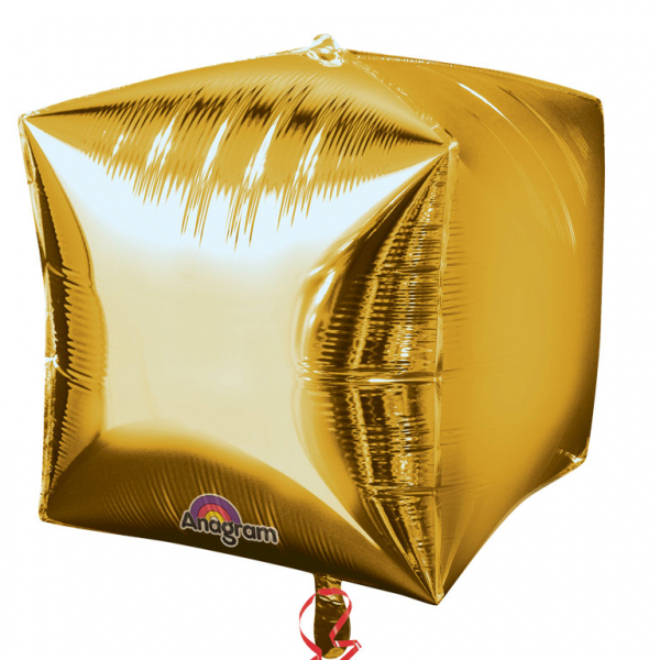 Ballon Alu CUBZ Or  40 cm