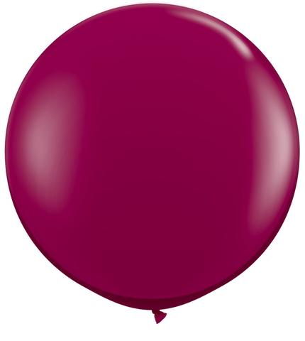 Ballon Latex Rond 90 cm 3&#039; IBP Bordeaux