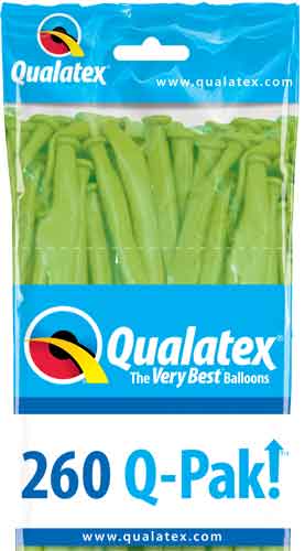 Ballons Qualatex Q260 Lime Green en Q-pack de 50
