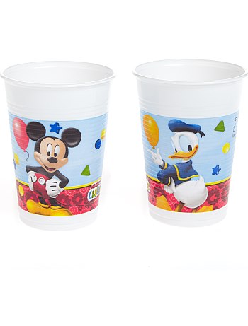 8 Gobelets Plastiques Jetables 20cl Mickey clubhouse Disney Id&eacute;al pour les anniversaires et f&ecirc;tes d&#039;enfants.   Taille 23cm