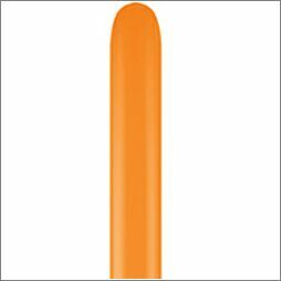 Ballons Qualatex pour modeling et sculpture orange en Q646 Poche de 50