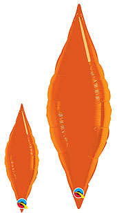 Ballon Alu Taper Orange Qualatex 68cm (27)